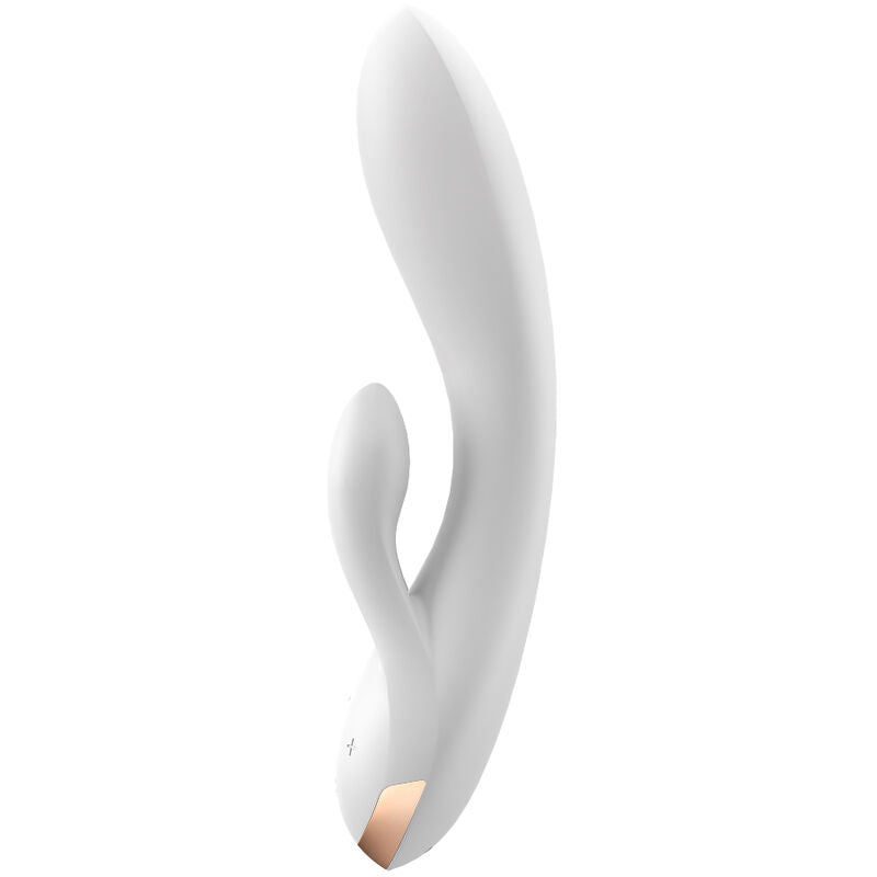 SATISFYER - APP VIBRATORE DOPPIO FLEX BIANCO