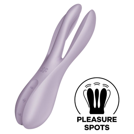 SATISFYER - VIBRATORE THREESOME 2 NERO