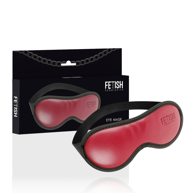 FETISH SUBMISSIVE DARK ROOM - MASCHERA VEGANA IN PELLE CON FODERA IN NEOPRENE